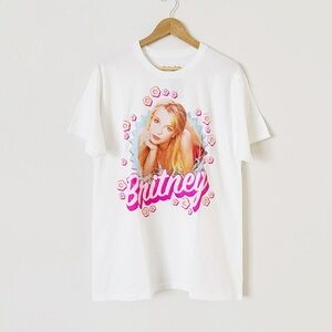 NEW Britney Spears White Graphic Tee